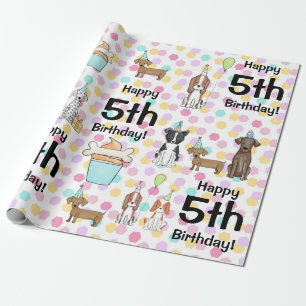 Cadeau Chien Chien Chien Chien Pawty Girl Papier d'envelo