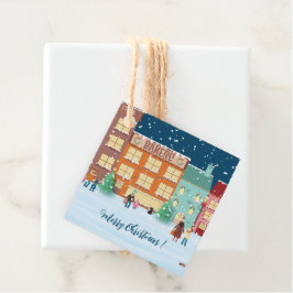 Cadeau Christmas Eve in Town Favoriser les étiquettes cad