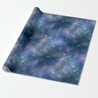 Cadeau Ciel de nuit Papier d'emballage nuageux
