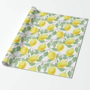 Cadeau Citrons et papier Feuille à envelopper