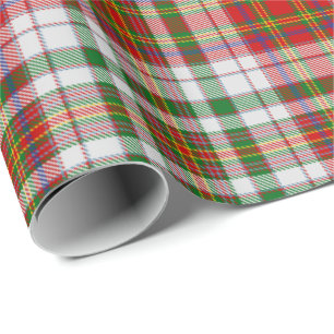 Cadeau Clan MacAlister Robe Tartan Papier enveloppant
