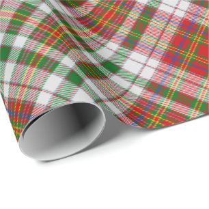 Cadeau Clan MacAlister Robe Tartan Papier enveloppant