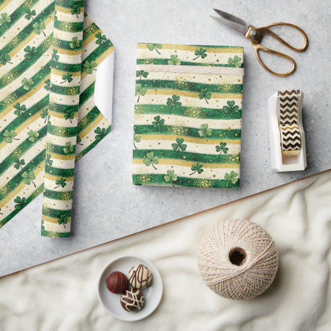 Cadeau Clé Lucky St. Patrick’s Day Wrapper Papier (Artisanat)