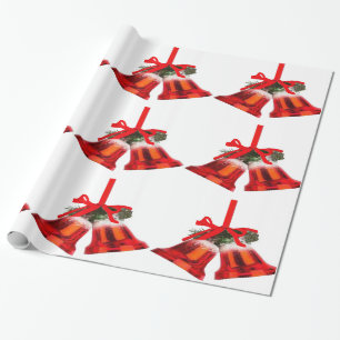Cadeau Cloches rouges et papier à enveloppement creux