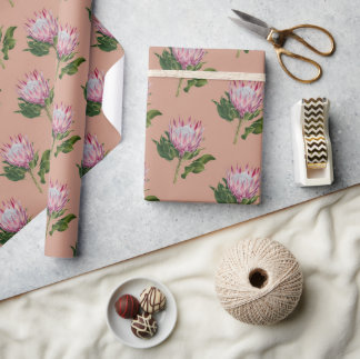 Cadeau Cœur de Gondwana, design de papier d'emballage ros