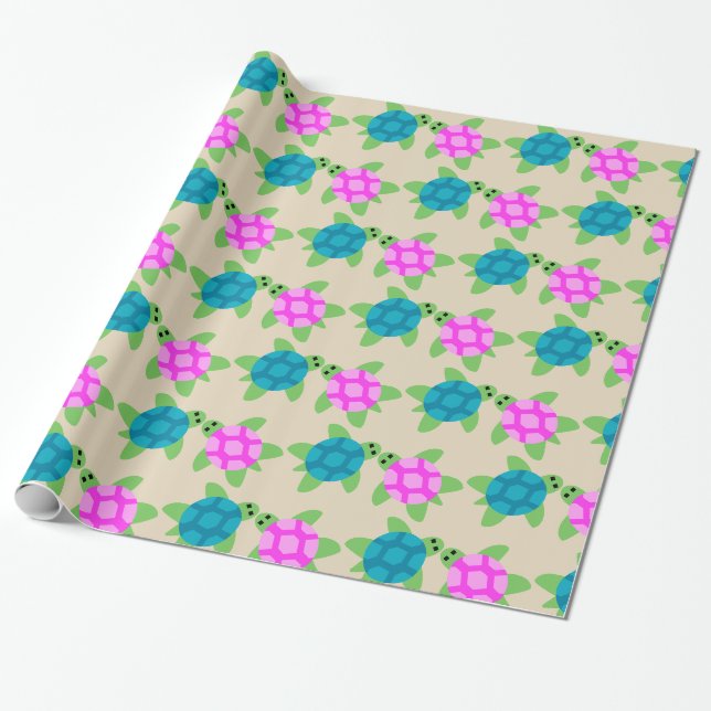 Cadeau Conception de chillaxage de tortue - Papier à enve (Déroulé)