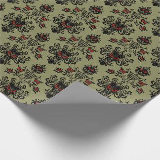 Cadeau Conception hantée de Noël de papier peint de
