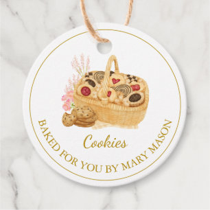 Cadeau Cookies faits maison Favoriser les étiquettes   Bl
