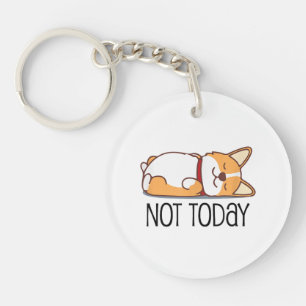 Cadeau Corgi Drôle Amoureux Chien Pas Aujourd'Hui 