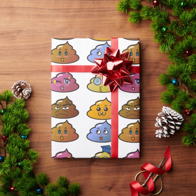 CADEAU COULEURS EN POOP PLANCHE FUNNY WRAPPER PAPIER (Cadeau de vacances)