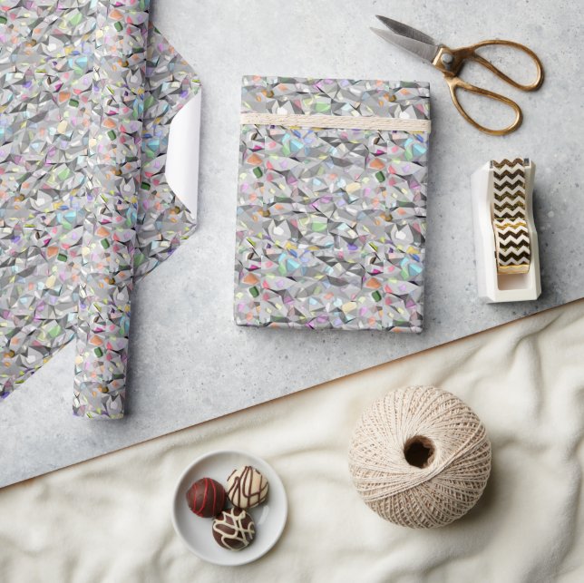 Cadeau Couleurs Papier d'emballage brillant (Artisanat)