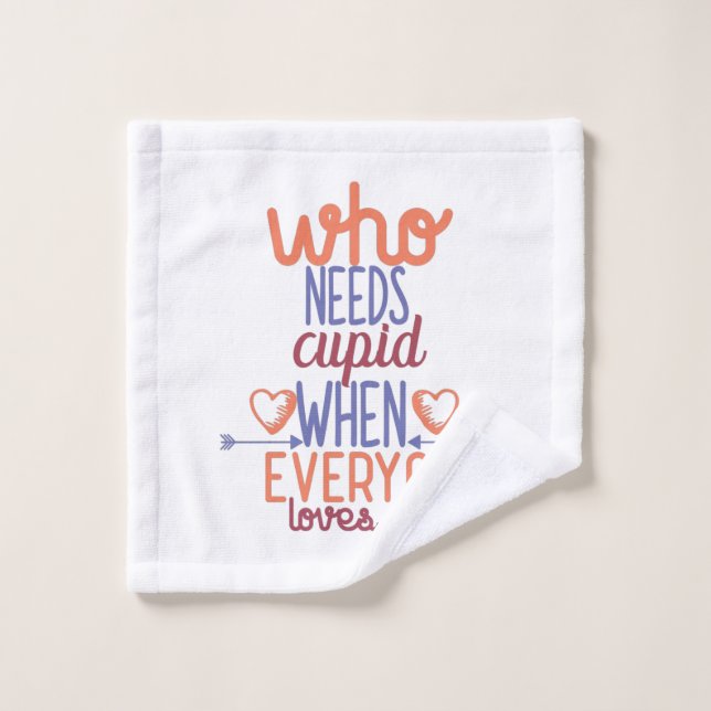 Cadeau Couple Tout Le Monde M'Aime (Gant de toilette)