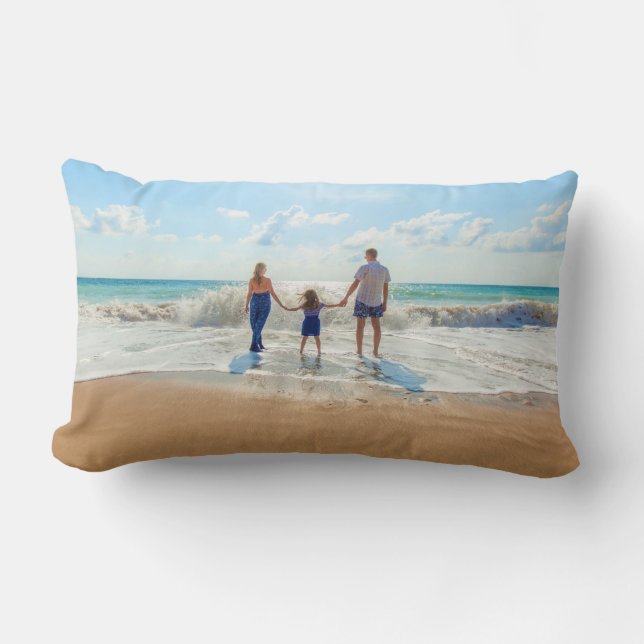 Cadeau Coussin Lumbar personnalisé avec vos photos (Recto)