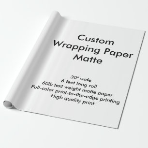 Cadeau Coutume 6' petit pain mat de papier d'emballage