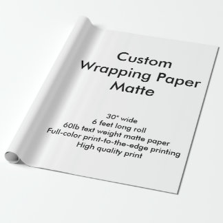 Cadeau Coutume 6' petit pain mat de papier d'emballage