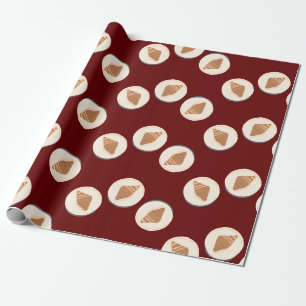 Cadeau Croissant Art Art Food Brunch Papier d'enveloppeme