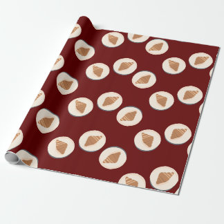 Cadeau Croissant Art Art Food Brunch Papier d'enveloppeme