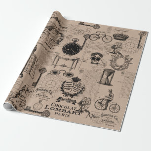 Cadeau Cru de style de papier d'emballage