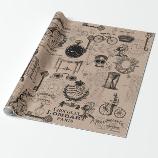 Cadeau Cru de style de papier d'emballage