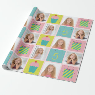 Cadeau Cute photo Anniversaire Customisé papier d'envelop