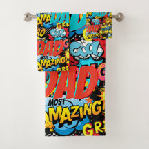 Cadeau DAD de marque personnalisée - Comic Superhe