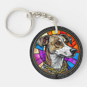Cadeau d'art en mosaïque de chien pour les amoureu