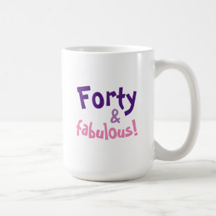 Cadeau de 40e anniversaire pour femmes Tasse à caf