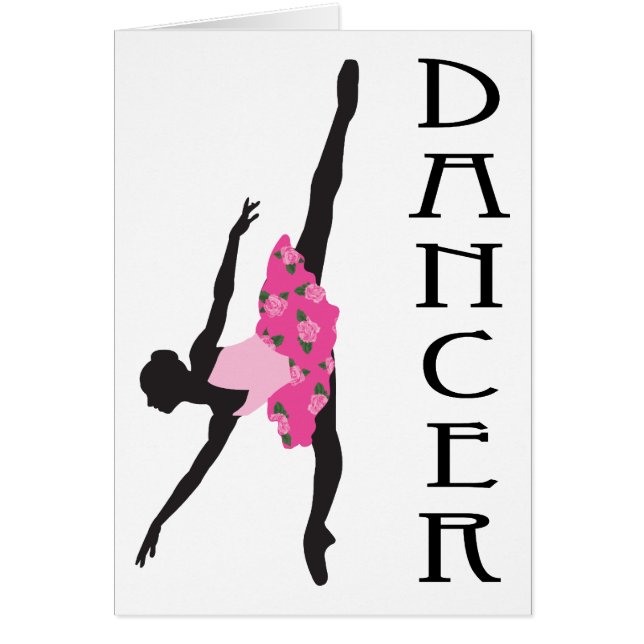 Cadeau de ballerine de silhouette de danseur (Devant)