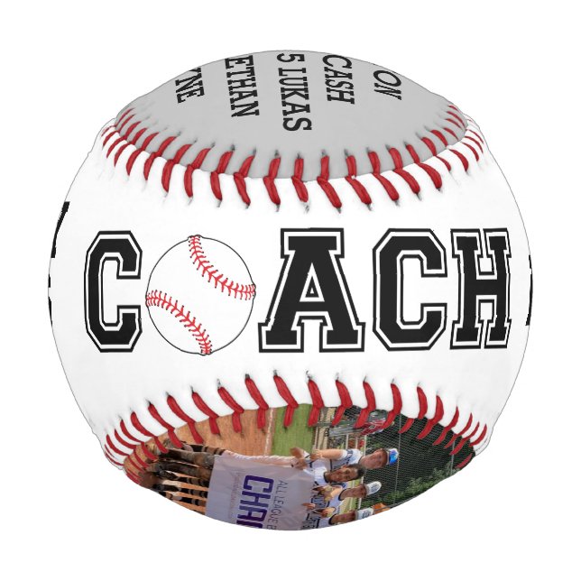Cadeau de baseball personnalisé Keepsaké balle cad (Devant)