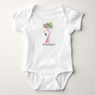 Cadeau de bébé, Babybody, Body flamant rose, bébé