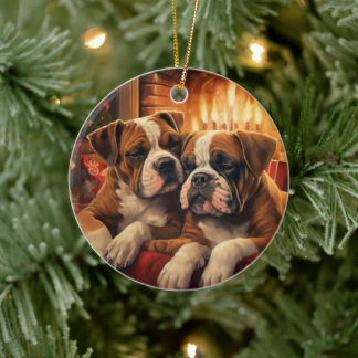 Cadeau de boîte, Ornement de Noël, Cadeau pour ani