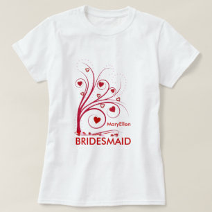 Cadeau de Bridesmaid - T-shirt personnalisé de l'a