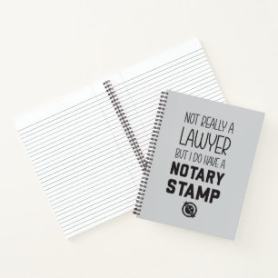 Cadeau de cahier de notaire non-avocat
