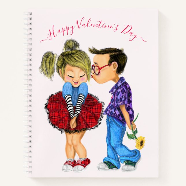 Cadeau de Carnet de la Saint Valentin avec couple  (Devant)