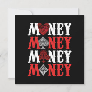 Cadeau de cartes de joueur de casino d'argent Poke