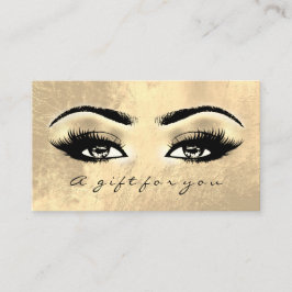 Cadeau de certificat Brosses maquillage Gold Lashe