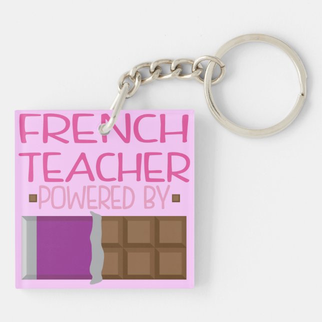 Cadeau de chocolat de professeur français pour (Dos)
