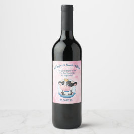 Cadeau de Christening pour Godparents Étiquette de