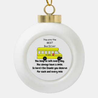 Cadeau de conducteur d'autobus, ornement de flocon