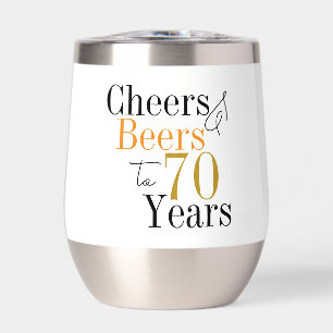 Cadeau de fête 70 ans Cheers Beers