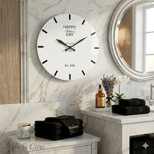 Cadeau de Fête des Pères Grande Horloge pour Papa