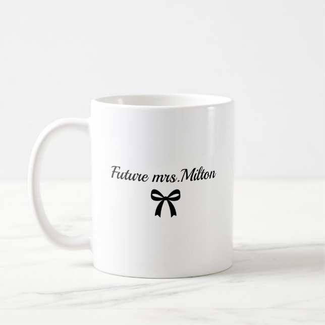 Cadeau de fiançailles Future Mrs Mug pour future m (Gauche)