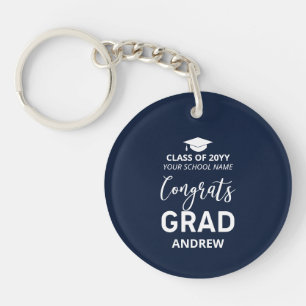 Cadeau de fin d'études 2023 Photo Votre Nom Navy &