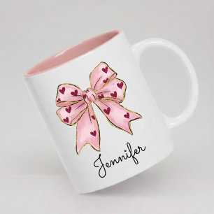 Cadeau de Galentine Rose Mug Personnalisé pour Mei