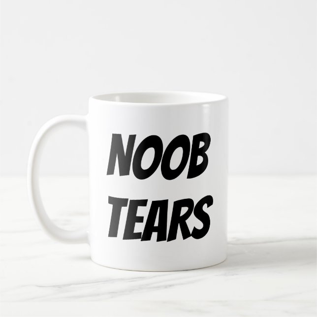 Cadeau de Gamer - Noob déchire la tasse de café (Gauche)
