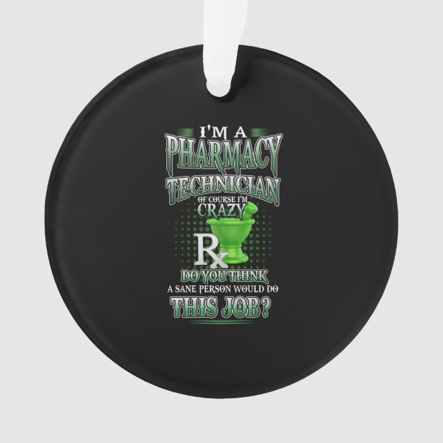 Cadeau de l'infirmière| Je suis technicien en phar (devant)