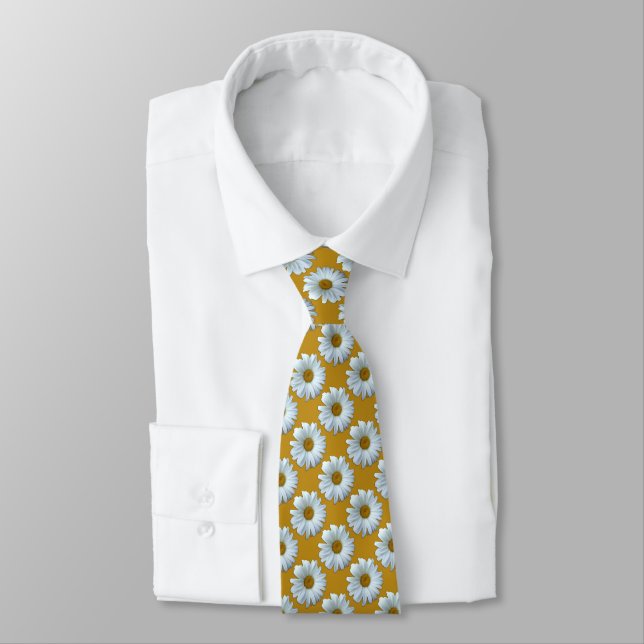 Cadeau de marguerite de cravate de fleurs sauvages (Attaché)