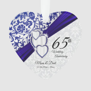 Cadeau de mariage de saphir 45e / 65e anniversaire