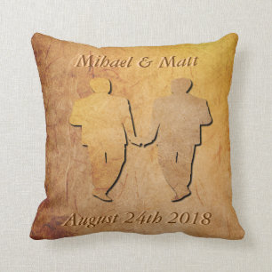 Cadeau de mariage gai de coussin vintage de