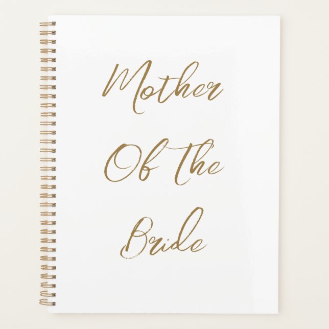 Cadeau de mariage pour la mère de la mariée, écrit (Devant)